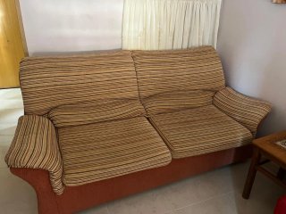 Sofá Cama Tela Multicolor Naranja