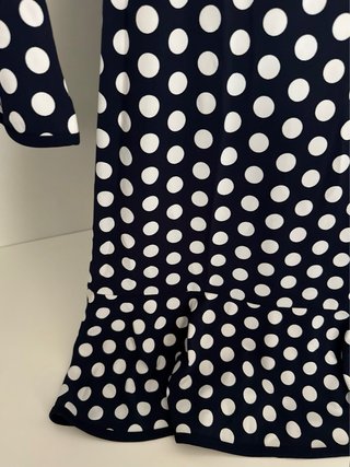 Vestido Michael Kors lunares azul y blanco