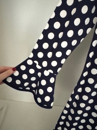 Vestido Michael Kors lunares azul y blanco