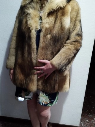 Abrigo de piel talla M