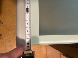 Mesa de cristal extensible (largo entre 120-210cm)