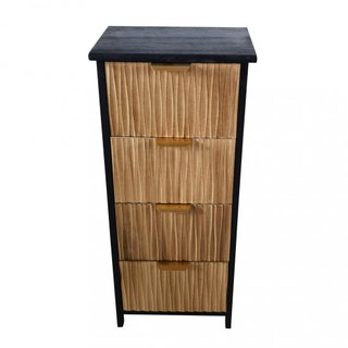 Cassettiera 4 Cassetti Stretta 34x25x77cm in Legno