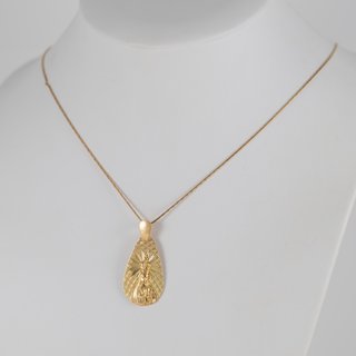 Colgante medalla Virgen oro 18k 750
