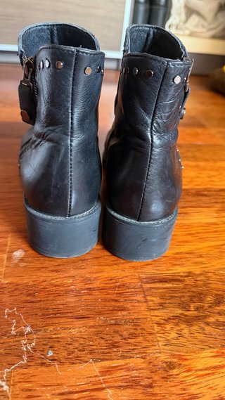 Botines mujer piel negro talla 38