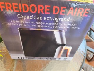 Freidora de aire negra