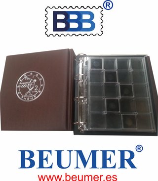Album monedas NUMIS €uro a COLOR con Hojas