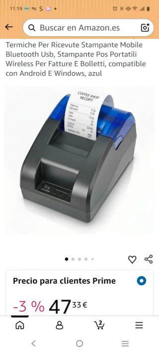 Impresora de tickets térmica