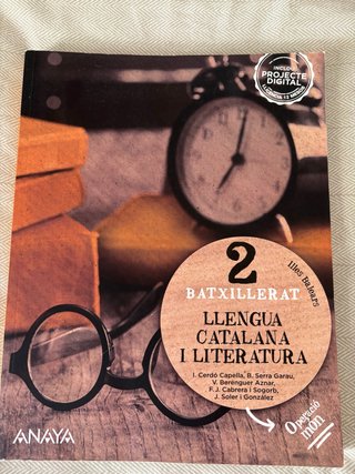 libro de segundo de bachillerato de catalán
