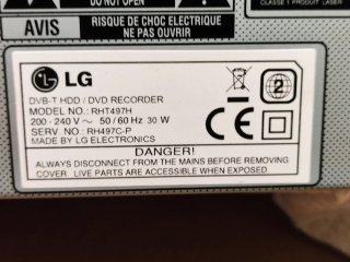 LG RHT497H Grabador DVD HDD para piezas .