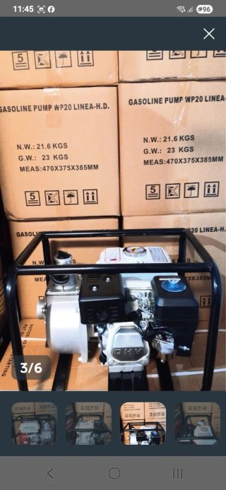 Motobomba de agua nueva