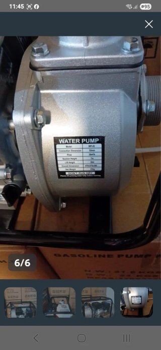 Motobomba de agua nueva