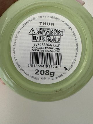 Candela profumata Thun Petali di Gelsomino