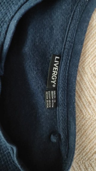 Camiseta LIVERGY manga larga azul Talla M