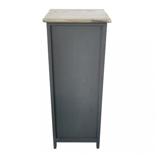 Cassettiera Stretta 4 Cassetti 30x28x81cm in Legno