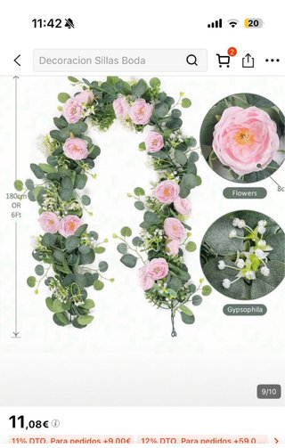 Pack Decoración Boda Rosa y Blanco