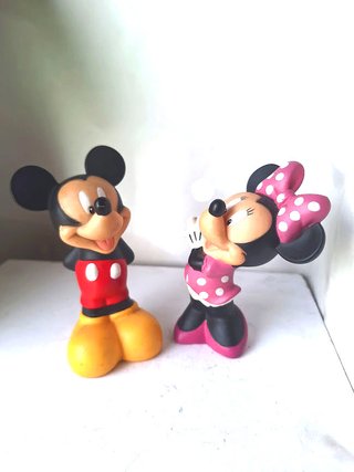 Pareja Figuras Mickey y Minnie Disney 12cm