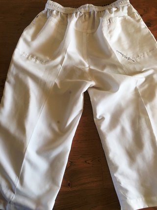 Pantaloni pinocchietto bianchi taglia L