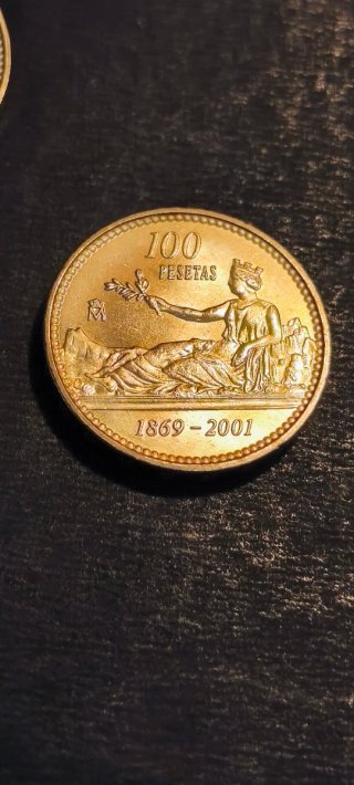 4 Monedas 100 Pesetas Juan Carlos I 2001