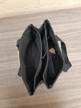 Bolso Tote Lona Negro