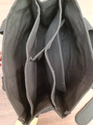 Bolso Tote Lona Negro