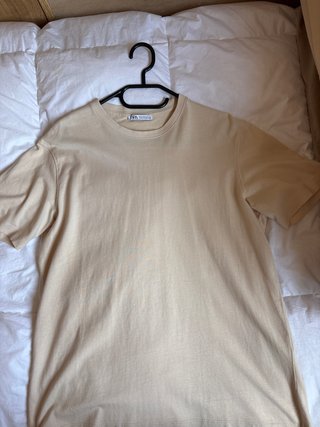 Camiseta Zara Beige Talla M