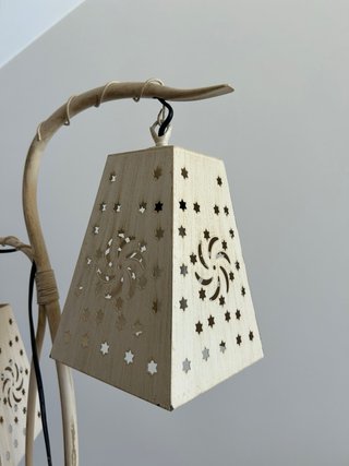Lampada da terra beige