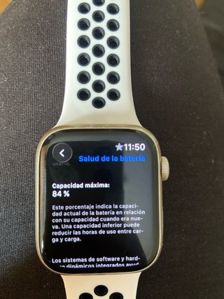 Apple Watch Series 8 45mm Plata/Blanco