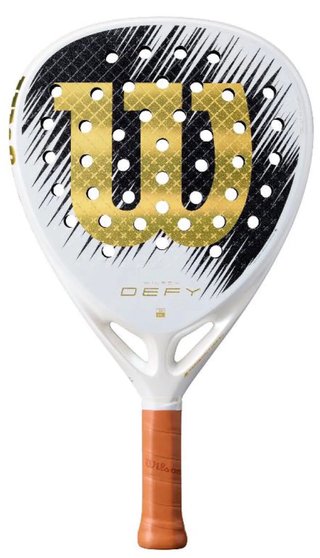 Pala Wilson Defy V1 Blanco y Oro