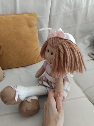 Bambole di stoffa gemelle 8€ ciascuna