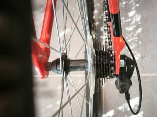 Bicicleta Rockrider Roja + casco.
