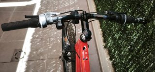 Bicicleta Rockrider Roja + casco.