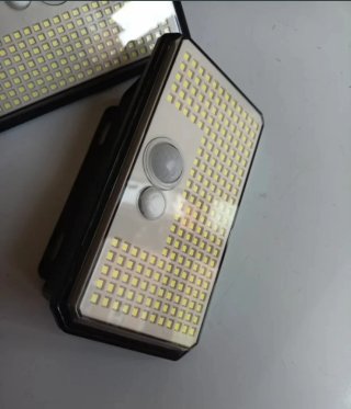Focos Solares LED Negro/Plata