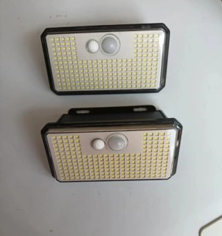 Focos Solares LED Negro/Plata