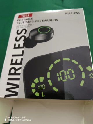 Auricolari Bluetooth Ranrao YD03 Nero/Argento