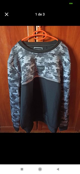 Sudadera McKenzie Camuflaje Gris y Negra
