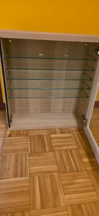 Vitrina Ikea Roble/Blanco