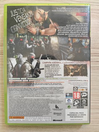 Splinter Cell Conviction Xbox 360 PAL Español