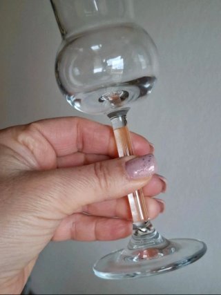 Set 5 calici da grappa in vetro