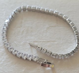 Pulsera Tenis Plata