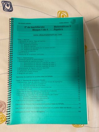 Libros de ejercicios PAU Matematicas II