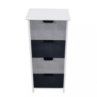 Cassettiera Salvaspazio 4 Cassetti 34 x 25cm Legno