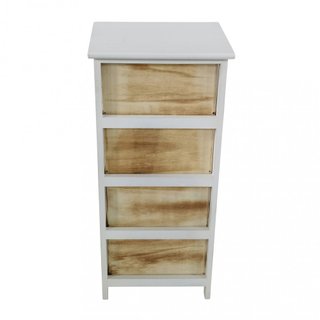 Cassettiera Salvaspazio 4 Cassetti 34 x 25cm Legno