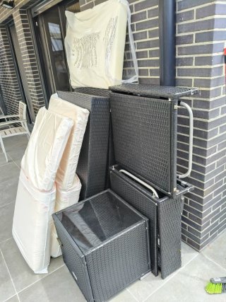 Conjunto Hamacas y Mesa Jardín