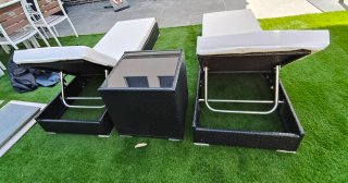 Conjunto Hamacas y Mesa Jardín
