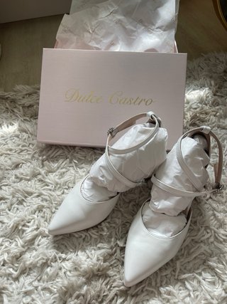 Zapatos de Novia Dulce Castro Blancos