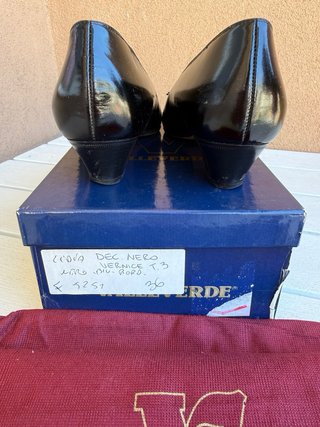 Valleverde Scarpe Donna Nere con Gioiello
