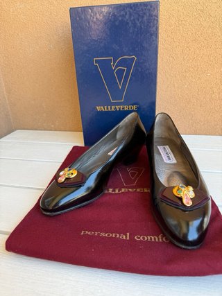 Valleverde Scarpe Donna Nere con Gioiello