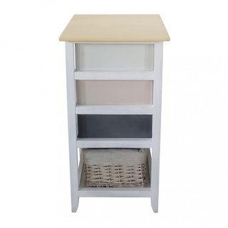 Mobiletto Bagno 3 Cassetti 35x28x73cm in Legno