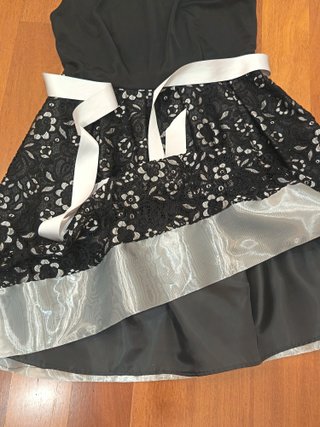 Elegante abito da cerimonia Cannella - Nero e Arge