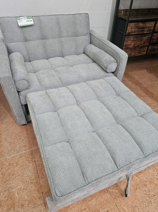 Sofá Cama 1 Plaza Gris